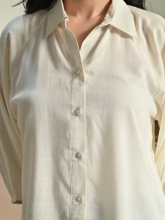 Bare Cream Raglan Shirt