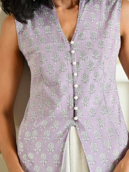 Lilac Bloom Vest