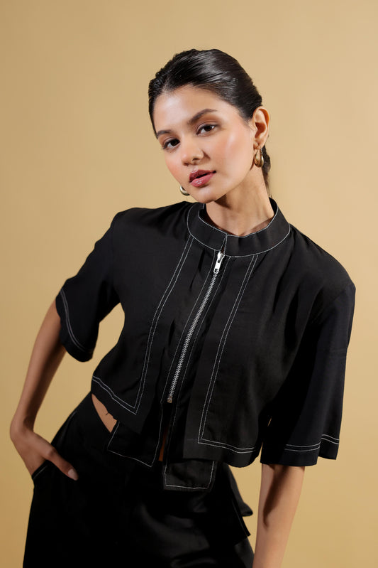 Monochrome Structured Stitch 2-Piece Set