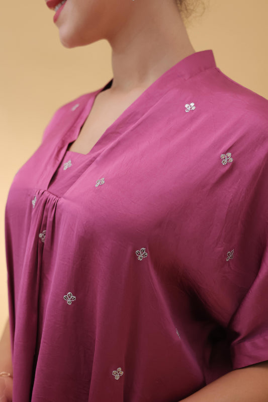 Heather Grace Embroidered Kaftan Set