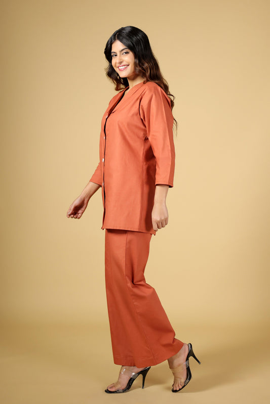 Sunset Glow Linen 2-Piece Set