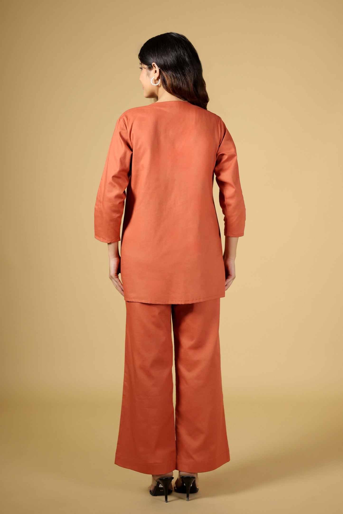 Sunset Glow Linen 2-Piece Set