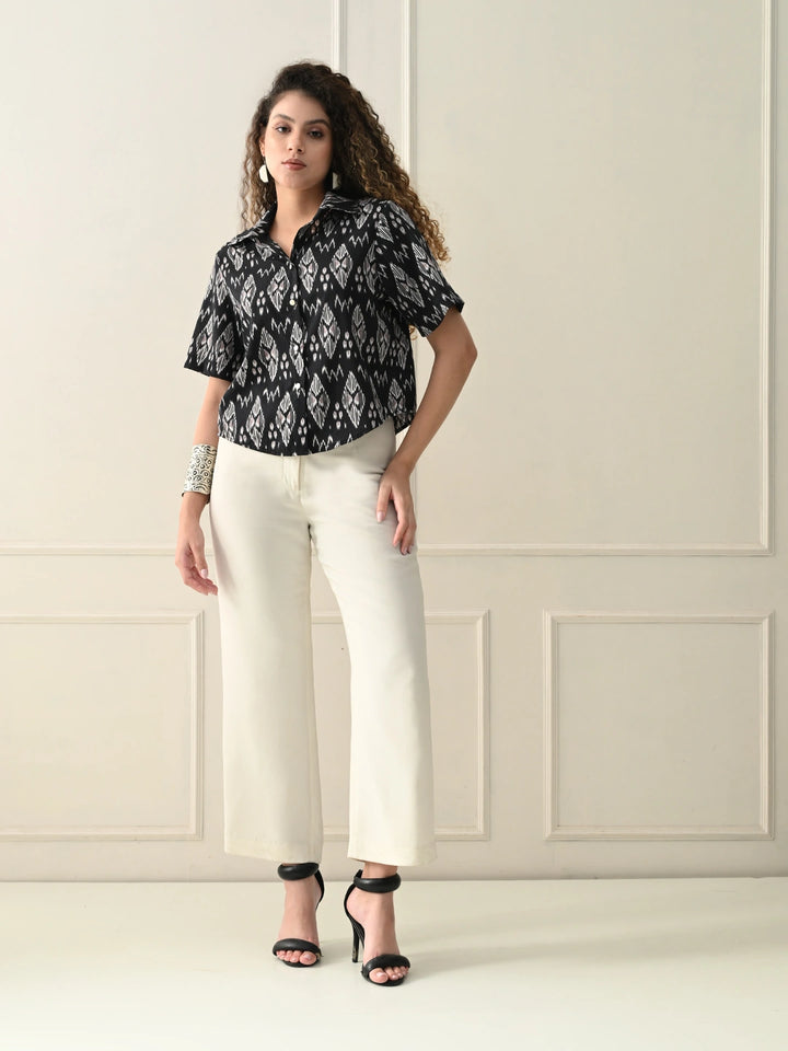 Black Ash Ikat Shirt