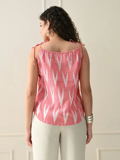 Pink Ikat Muse Top