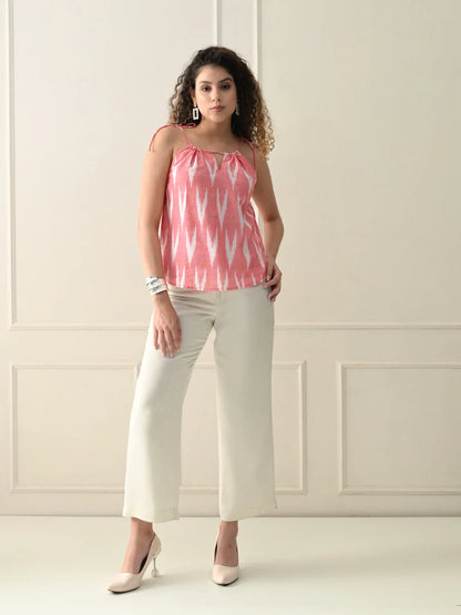 Pink Ikat Muse Top