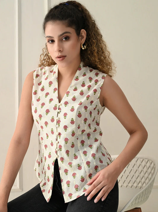 Rosebloom Summer Vest