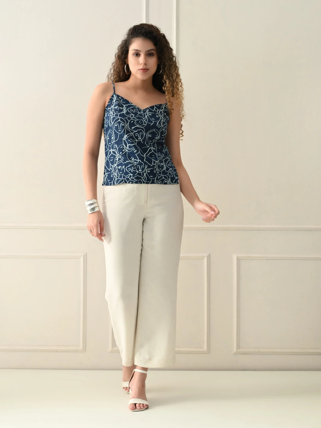 Blue Dreamy Speghetti Top