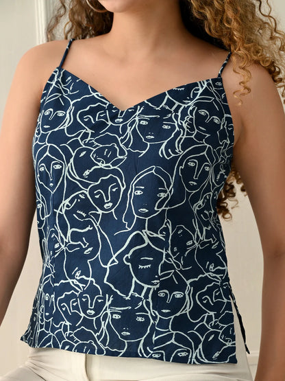 Blue dreamy  Speghetti top