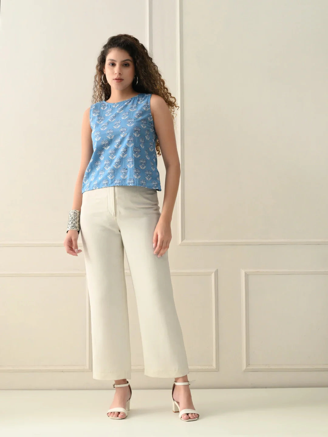 Soft Floral Bloom top