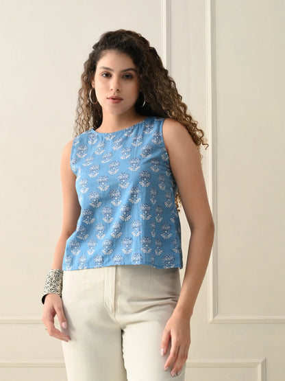Soft Floral Bloom top