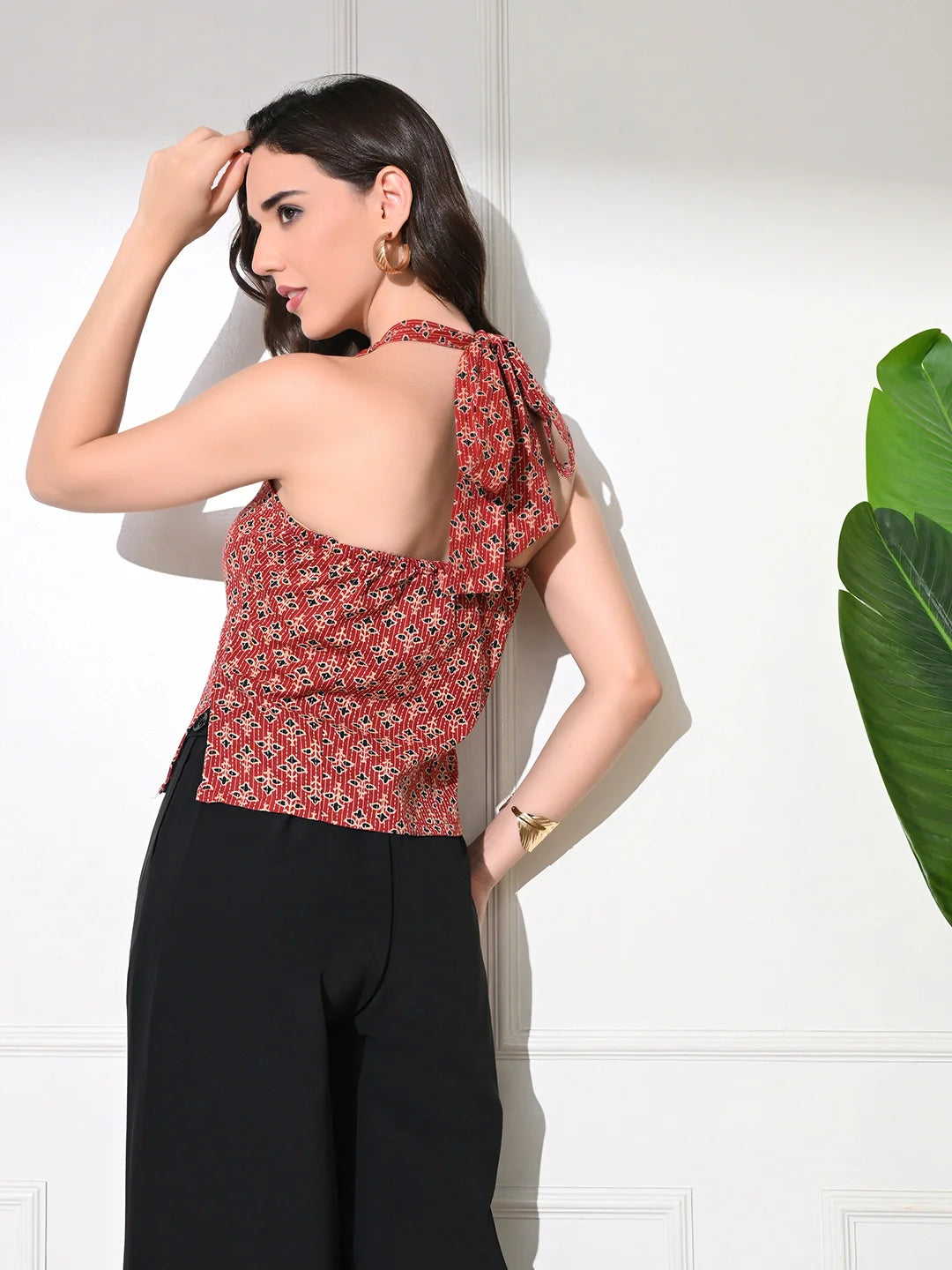 Maroon Grace Kantha Top