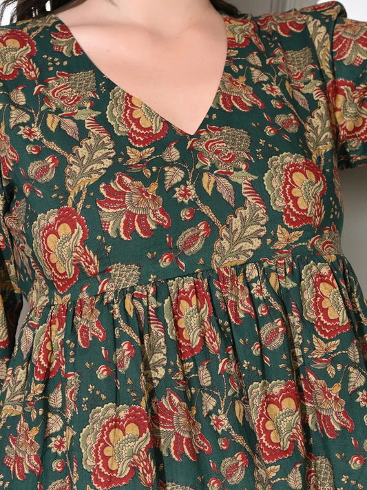 Vintage Garden Peplum Top