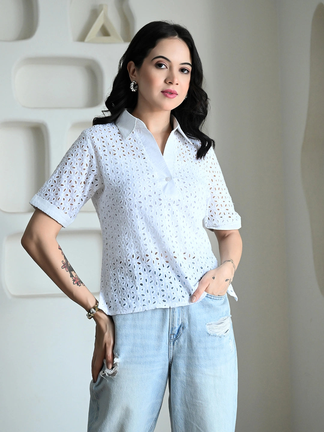 Petal Trace Top