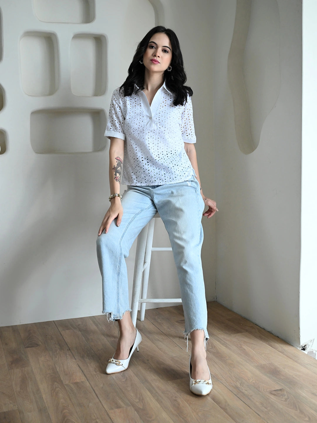 Petal Trace Top