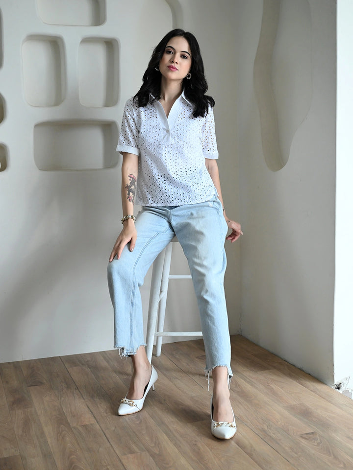Petal Trace Top