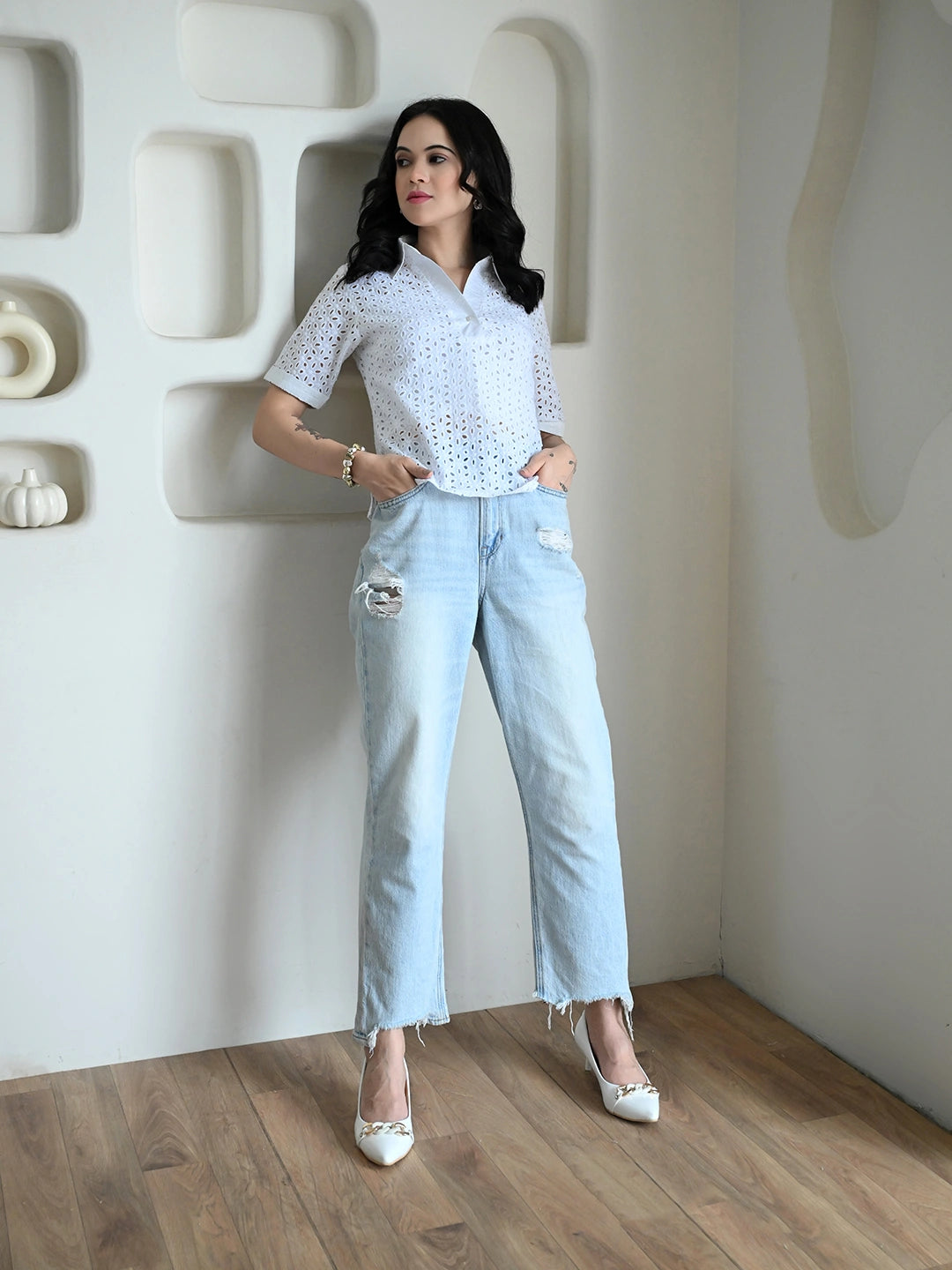 Petal Trace Top