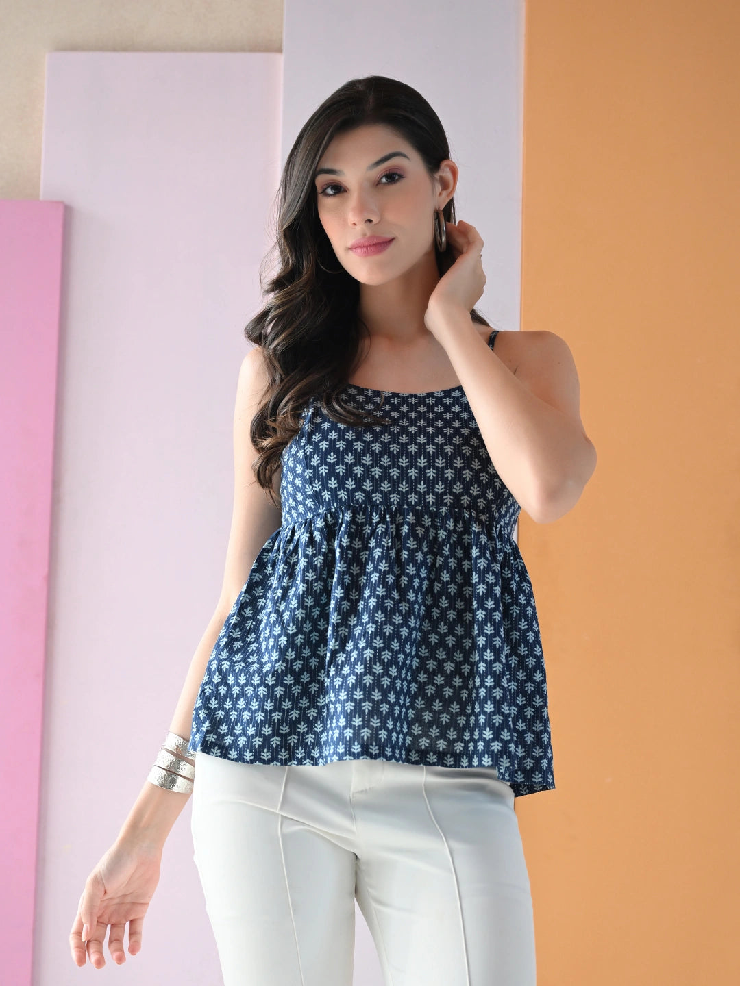 Nila peplum Top
