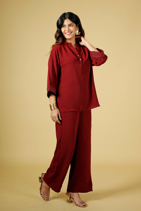 Crimson Bloom 2-Piece Set