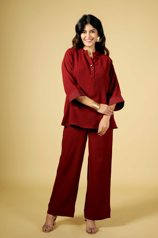 Crimson Bloom 2-Piece Set