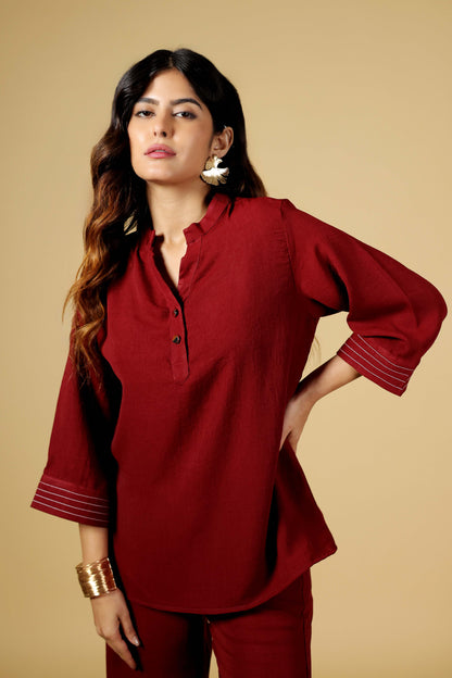 Crimson Bloom 2-Piece Set