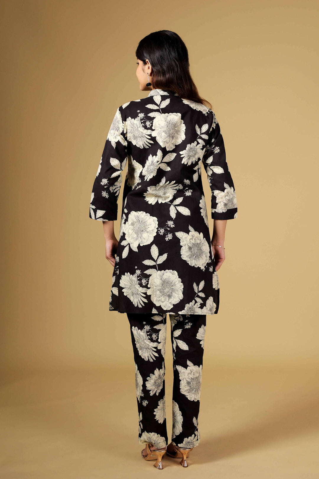 Black Dahlia Printed Kurti Set