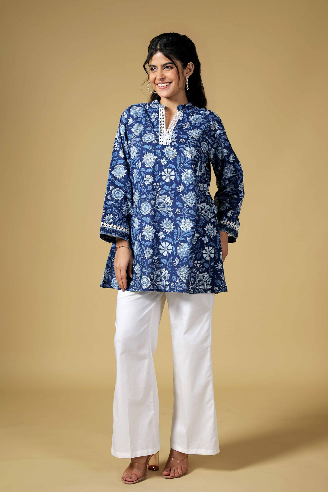 Blue Blossom Harmony Kurti Set