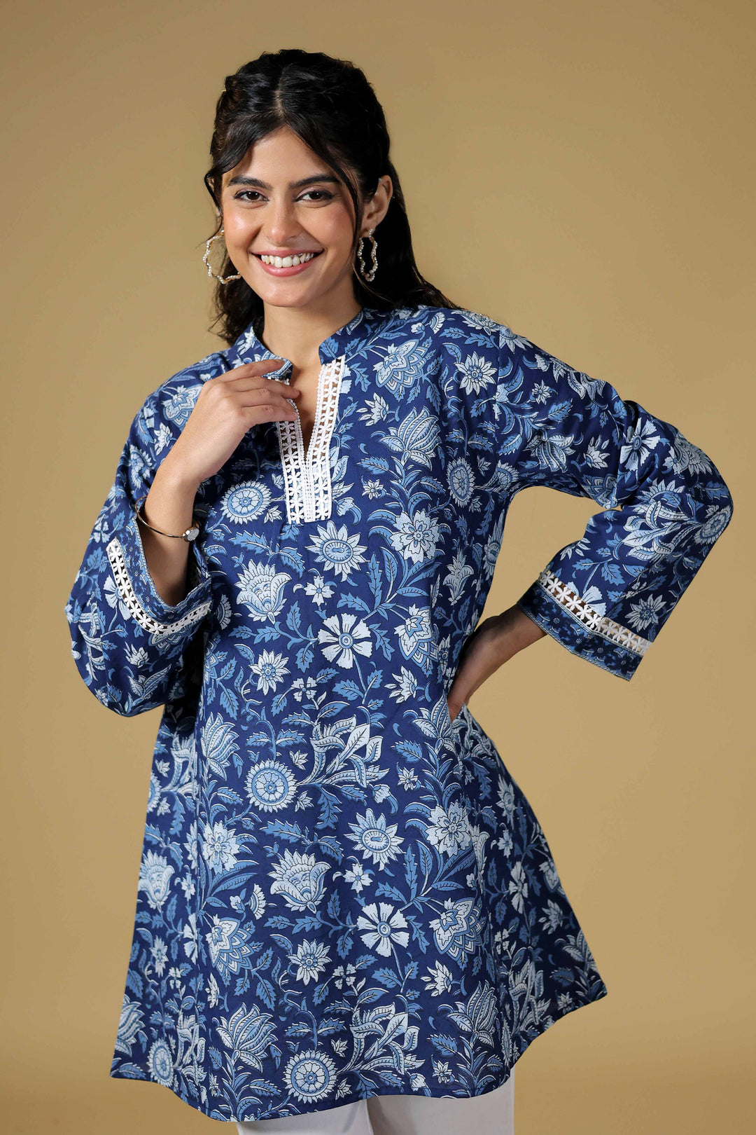 Blue Blossom Harmony Kurti Set