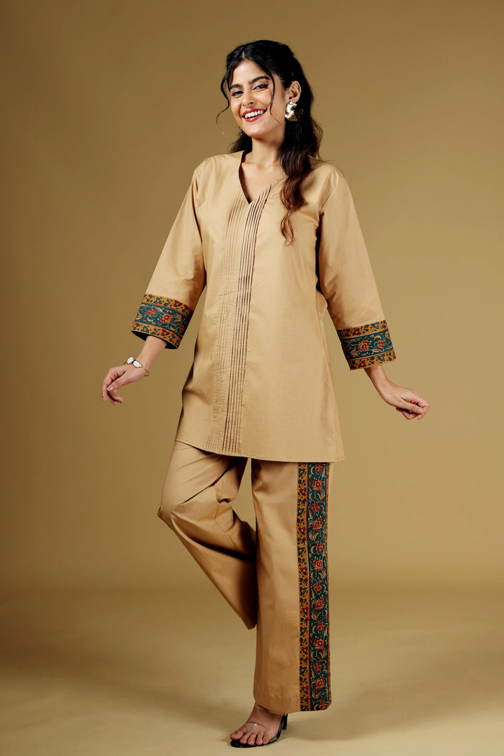 Terra Elegance Bordered Kurti Set