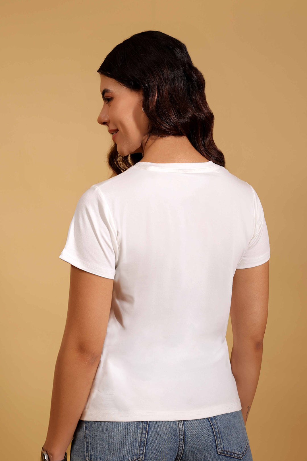 Classic White V Neck T-Shirt