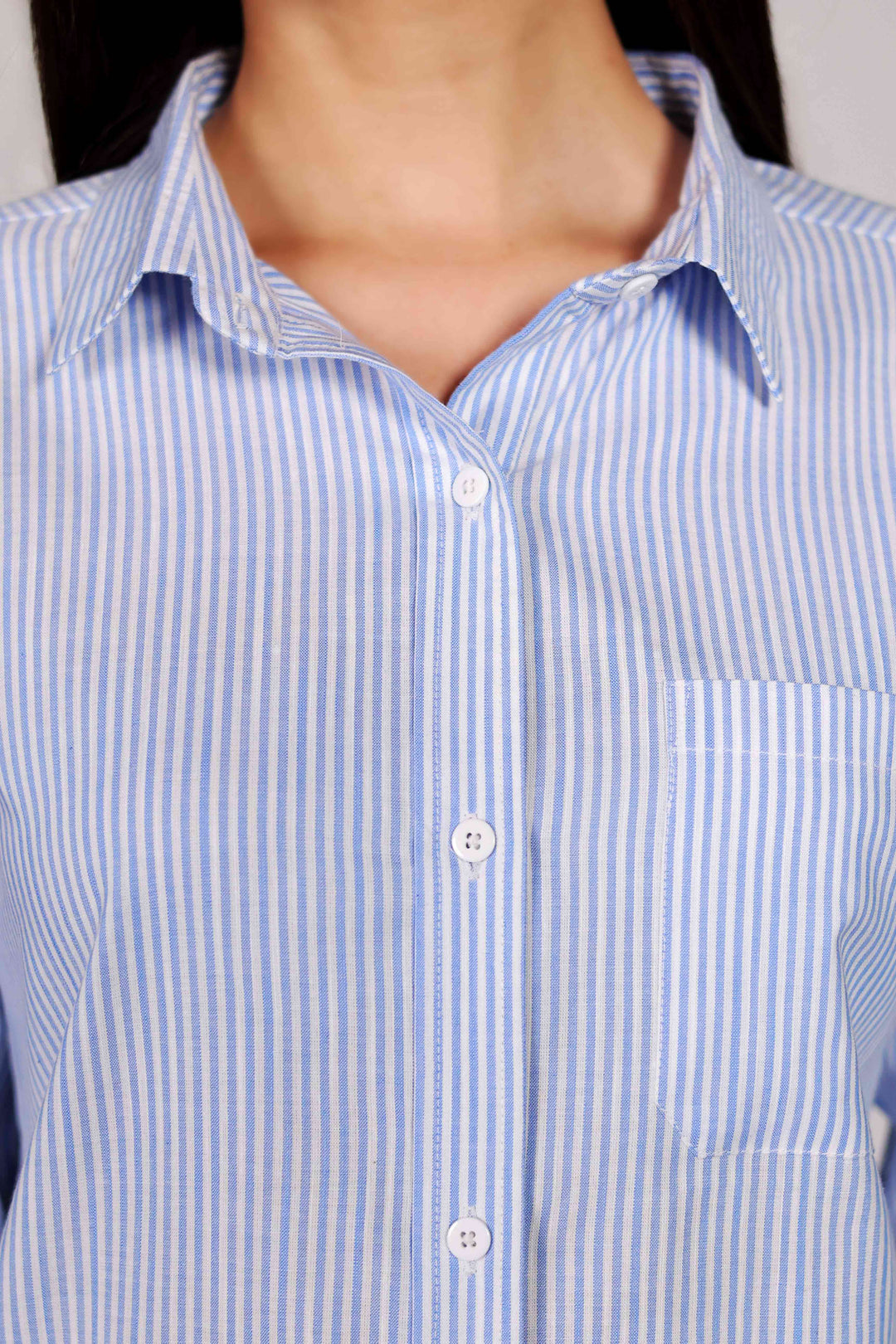 Striped Blue Regular Fit Shirt