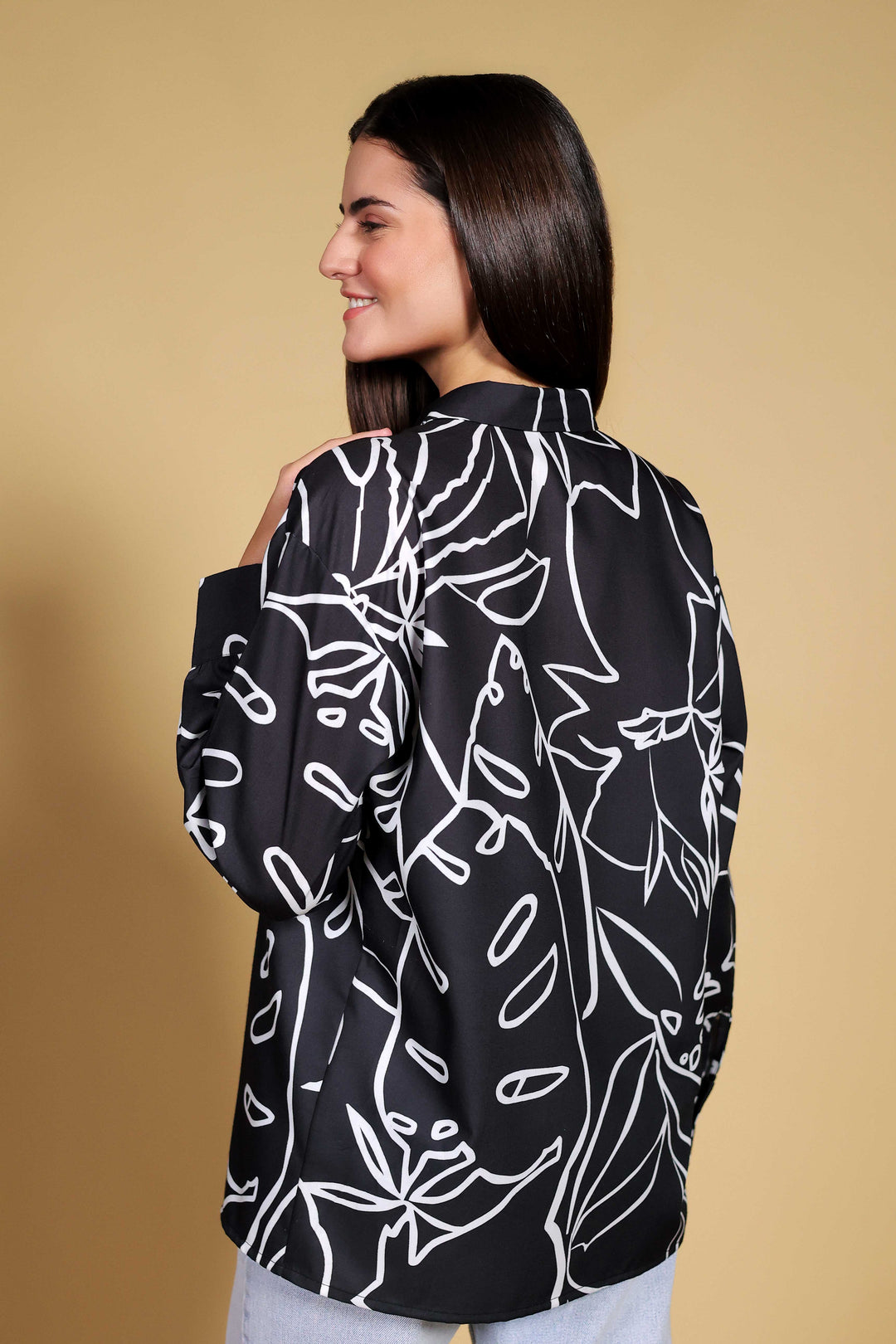 Black Abstract Elegance Shirt