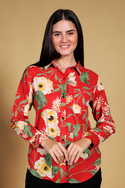 Red Garden Luxe Shirt