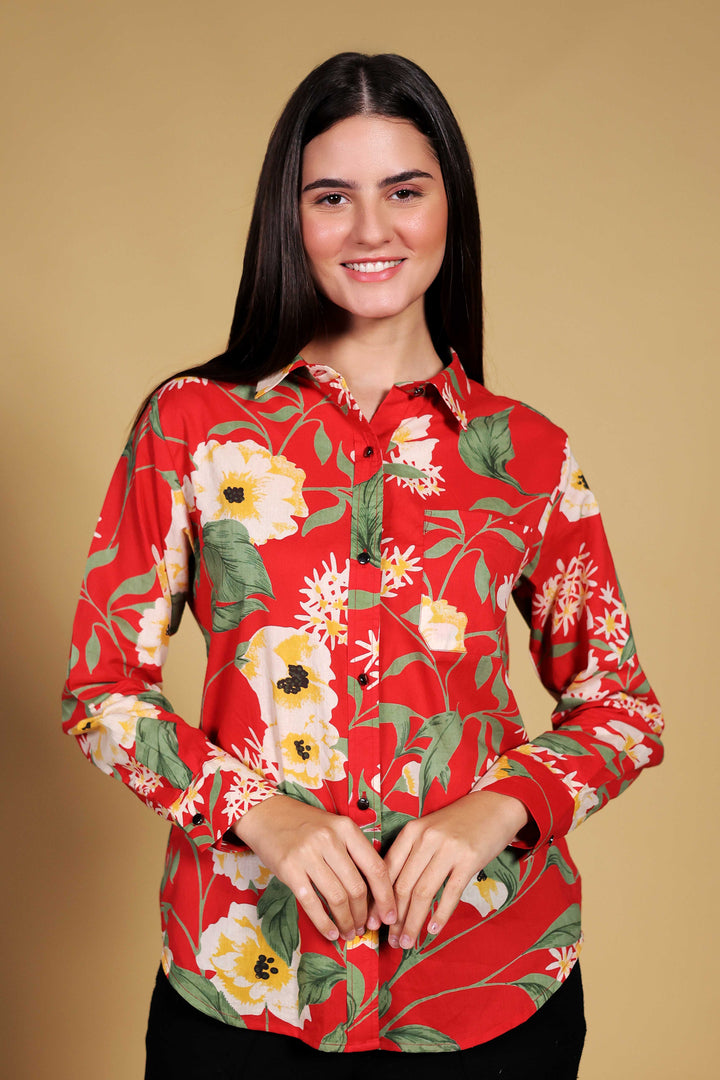 Red Garden Luxe Shirt