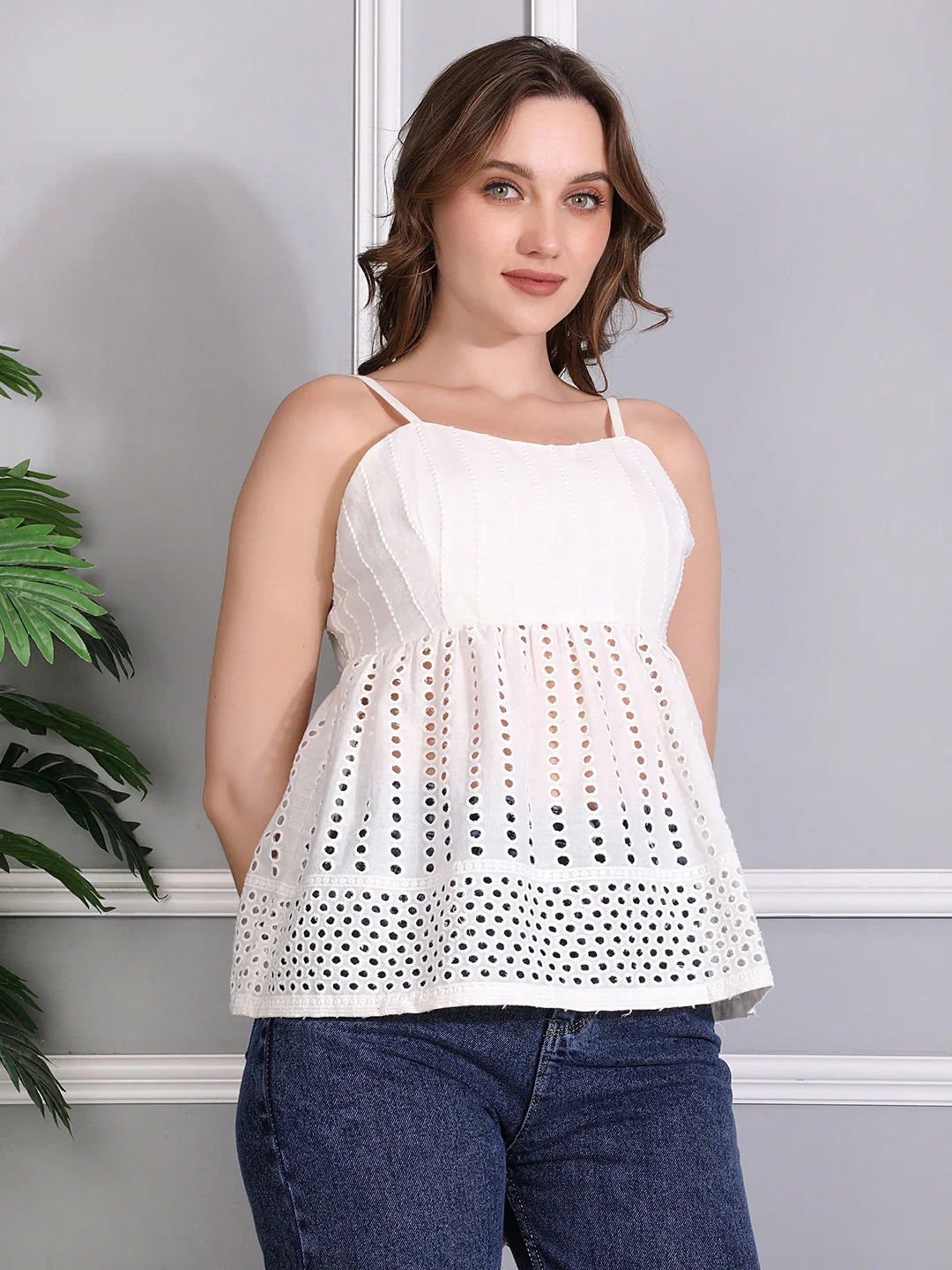 Pearl Whimsy Peplum Top