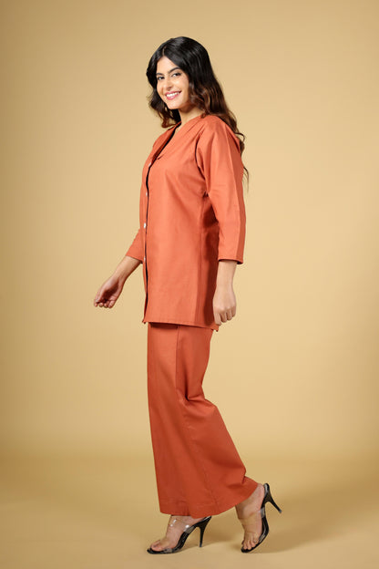 Sunset Glow Linen 2-Piece Set