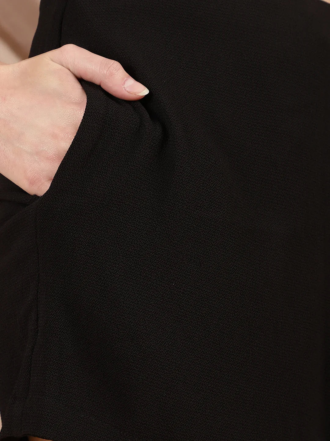 Classic Black Asymmetric Skort